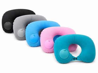Coussin de Voyage Gonflable avec Pompe Intégrée