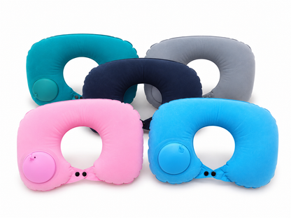 Coussin de Voyage Gonflable avec Pompe Intégrée