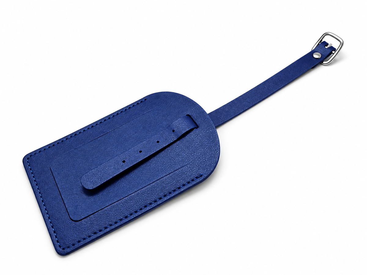 Étiquette de bagage simili cuir – Porte-adresse valise 10 couleurs