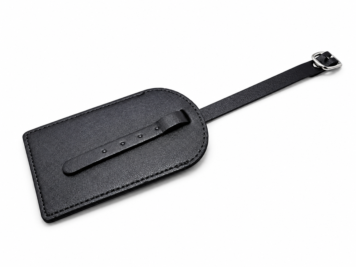 Étiquette de bagage simili cuir – Porte-adresse valise 10 couleurs