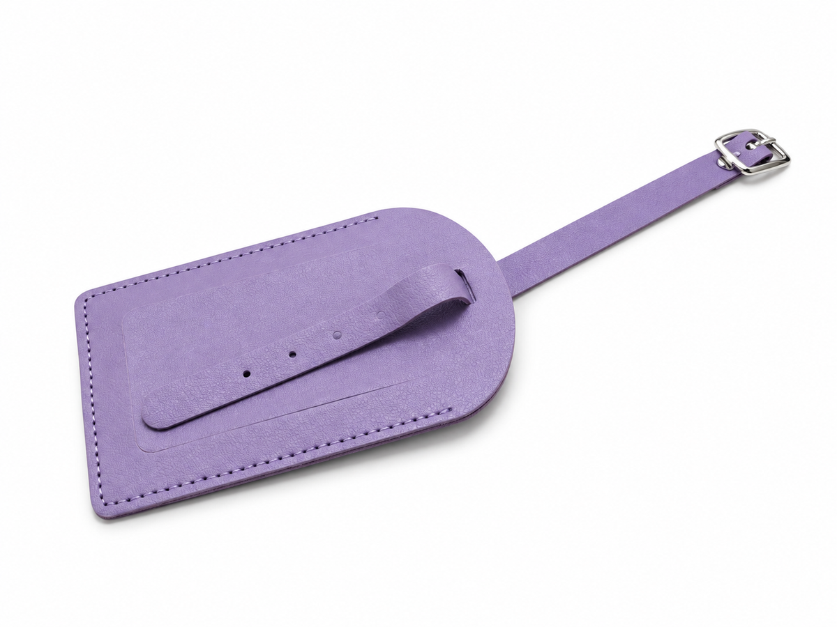 Étiquette de bagage simili cuir – Porte-adresse valise 10 couleurs