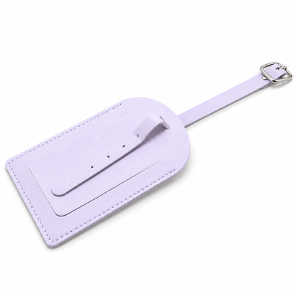 Étiquette de bagage simili cuir – Porte-adresse valise 10 couleurs