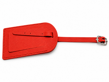 Étiquette de bagage simili cuir – Porte-adresse valise 10 couleurs