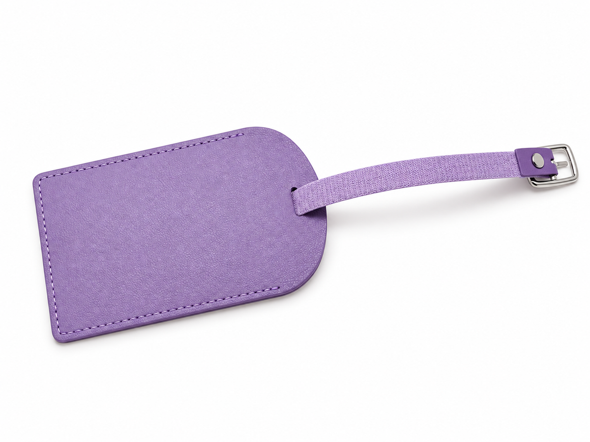 Étiquette de bagage simili cuir – Porte-adresse valise 10 couleurs