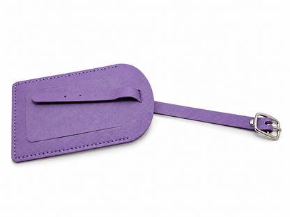 Étiquette de bagage simili cuir – Porte-adresse valise 10 couleurs