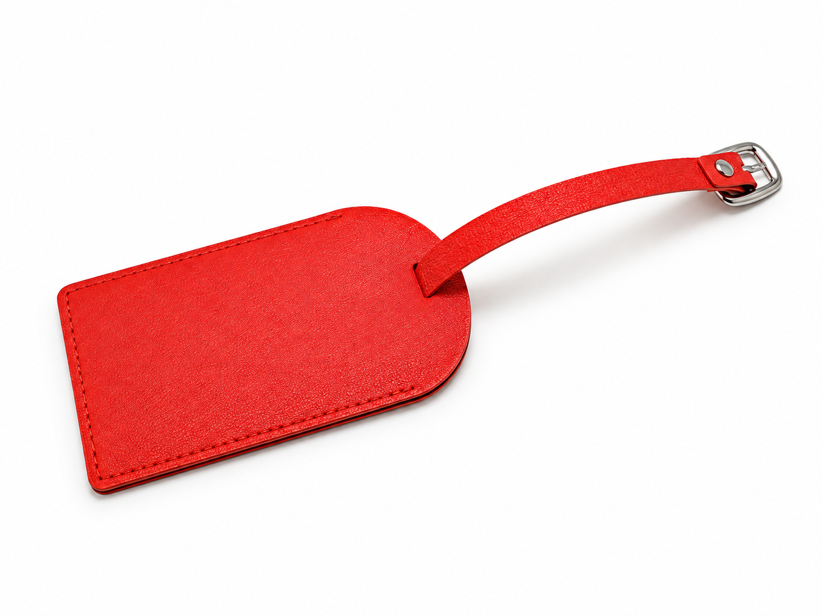 Étiquette de bagage simili cuir – Porte-adresse valise 10 couleurs