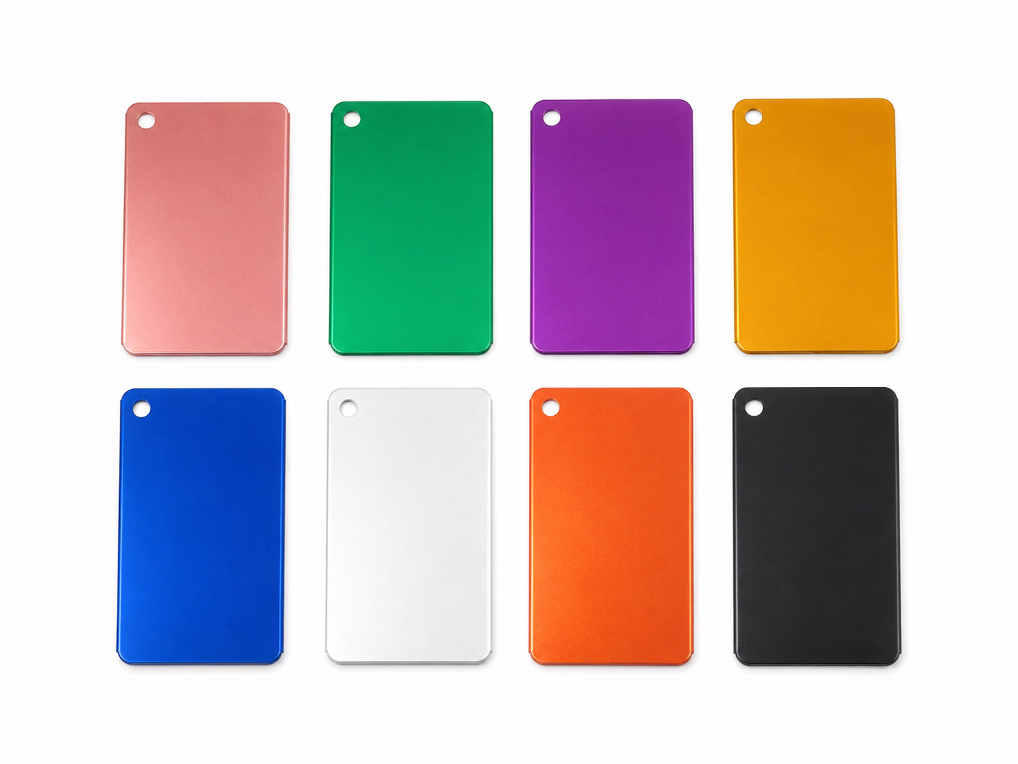 Étiquette de voyage en métal avec câble acier – 8 couleurs