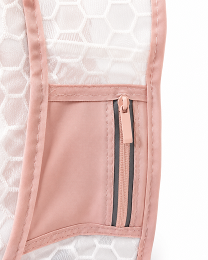 Gilet de course à pied rose léger