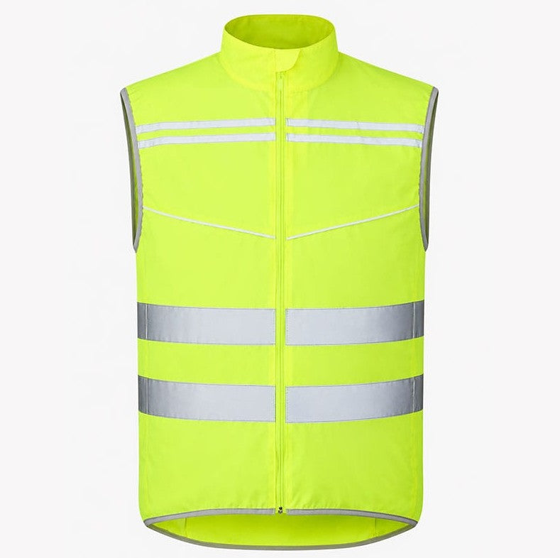 Gilet de running léger réfléchissant EN 17353 Type AB3 – Jaune fluorescent