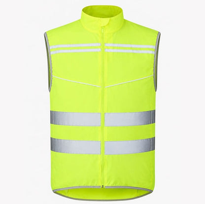 Gilet de running léger réfléchissant EN 17353 Type AB3 – Jaune fluorescent