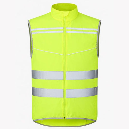 Gilet de running léger réfléchissant EN 17353 Type AB3 – Jaune fluorescent