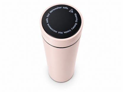 Gourde isotherme 480ml inox avec thermomètre tactile et filtre à thé