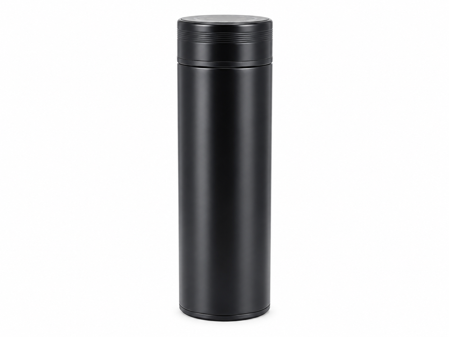 Gourde isotherme 480ml inox avec thermomètre tactile et filtre à thé