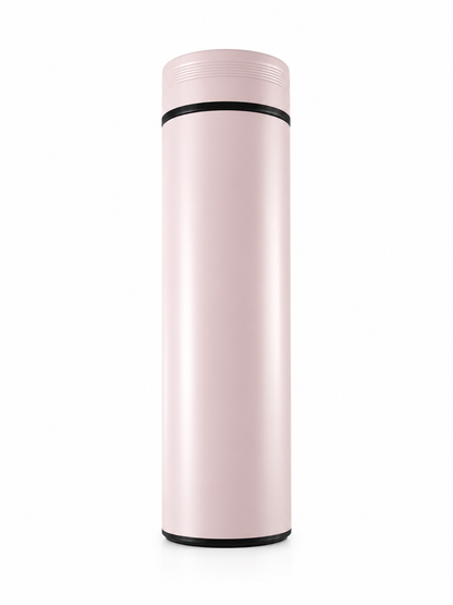 Gourde isotherme 480ml inox avec thermomètre tactile et filtre à thé