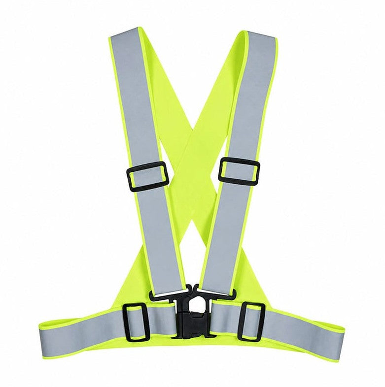Harnais réfléchissant jaune fluorescent EN 17353 Type B3