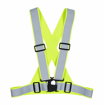 Harnais réfléchissant jaune fluorescent EN 17353 Type B3