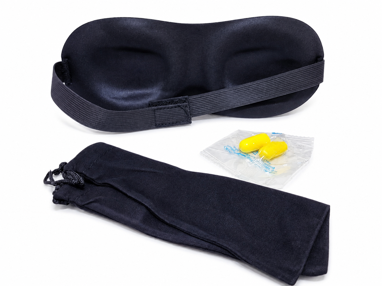 Kit masque de sommeil et bouchons d’oreilles de voyage