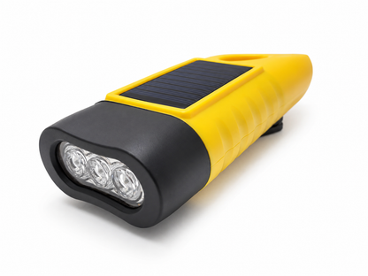 Lampe LED rechargeable solaire dynamo USB-C avec crochet