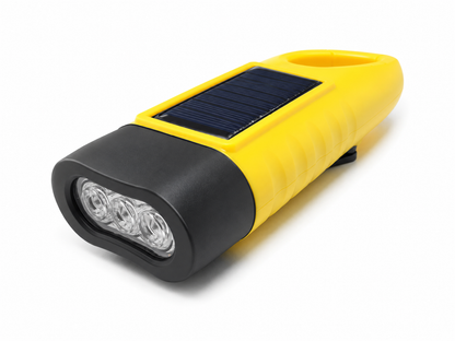 Lampe LED rechargeable solaire dynamo USB-C avec crochet