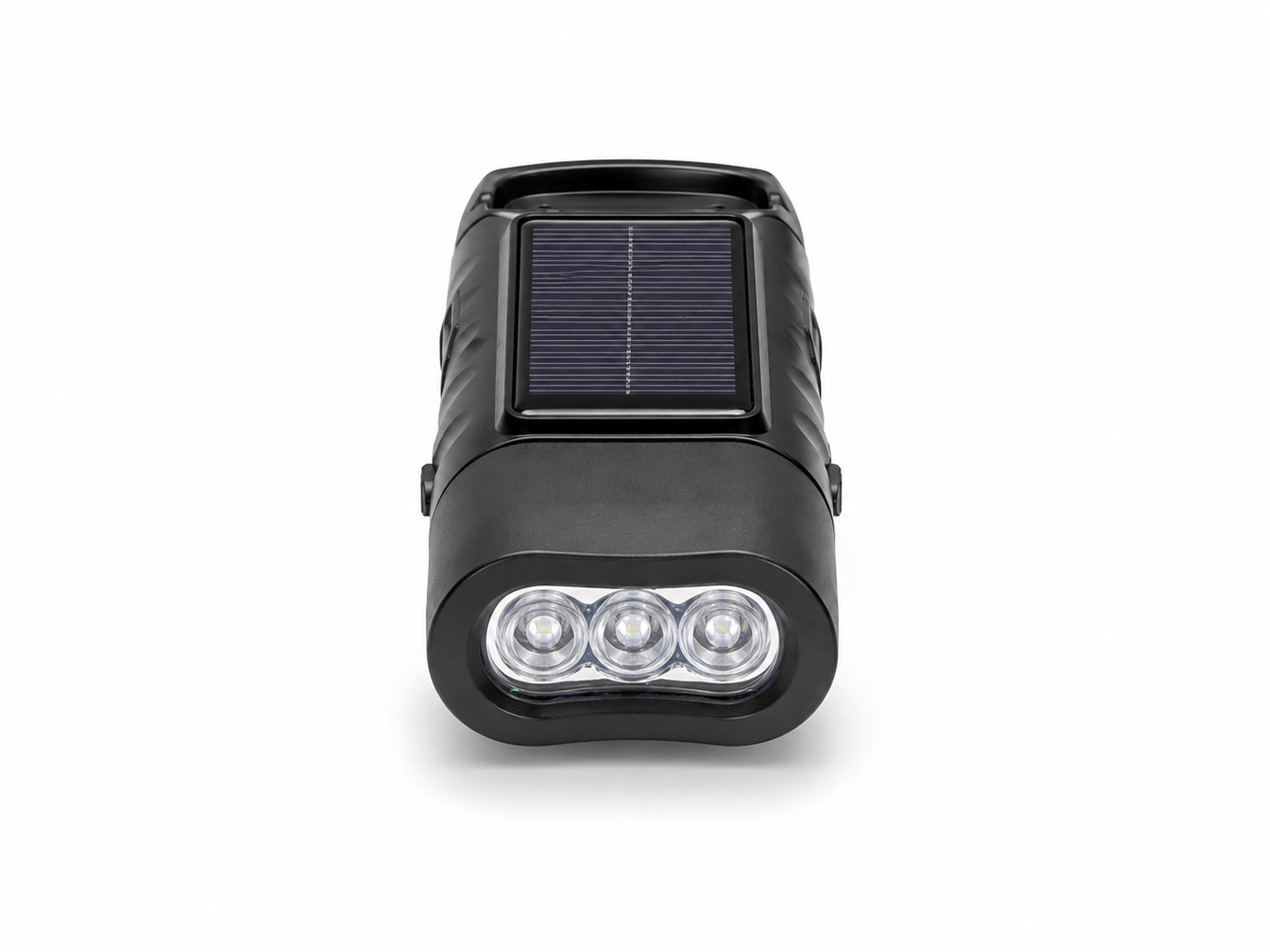 Lampe LED rechargeable solaire dynamo USB-C avec crochet