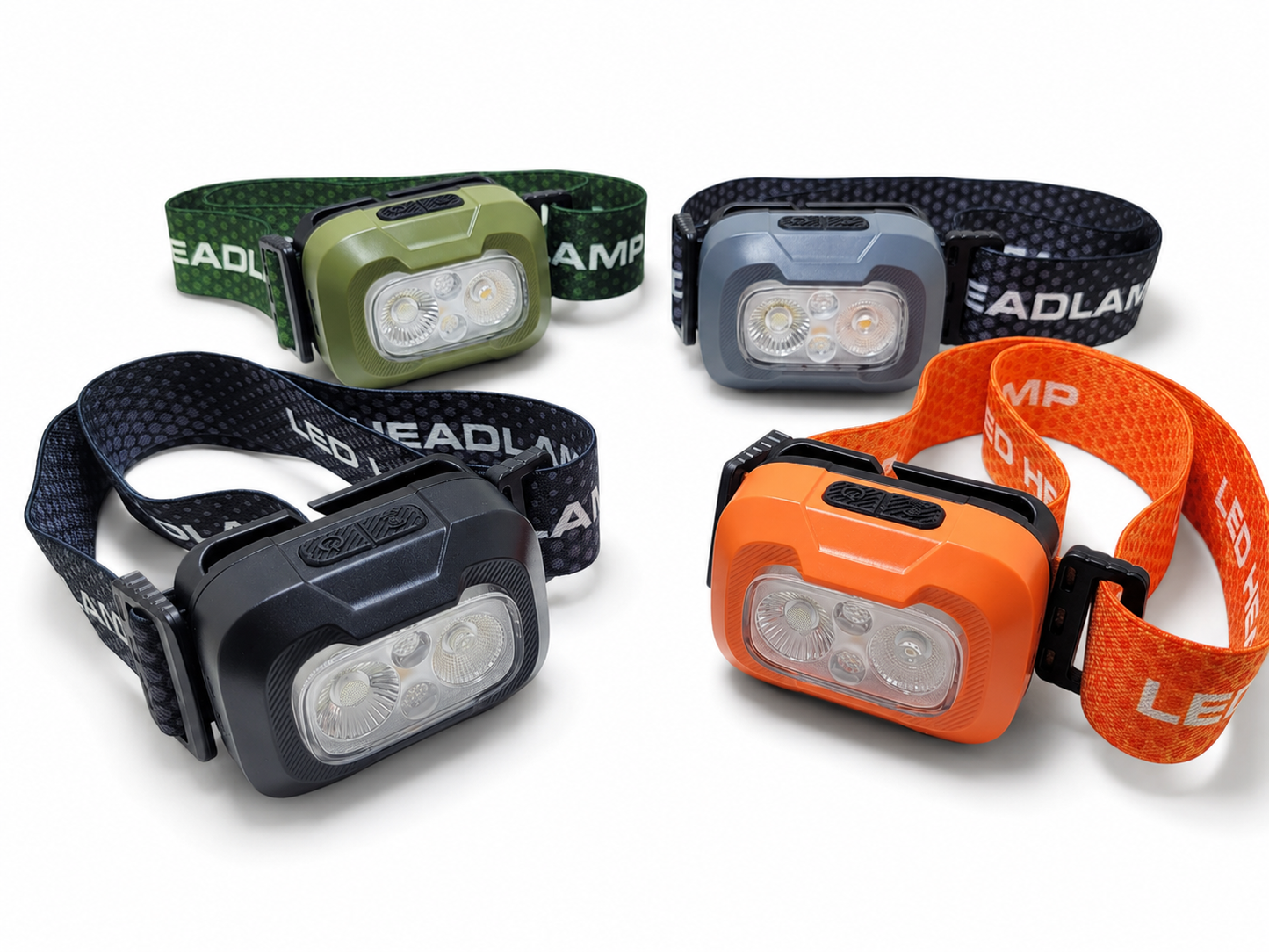 Lampe frontale LED 500 lumens rechargeable légère - 4 coloris