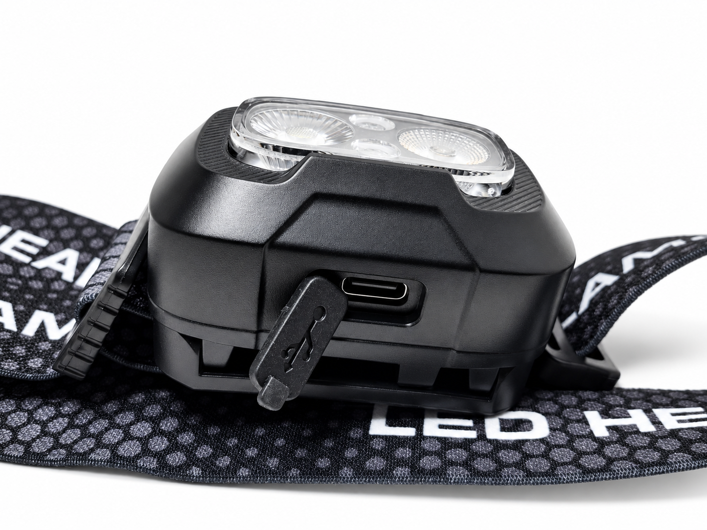 Lampe frontale LED 500 lumens rechargeable légère - 4 coloris
