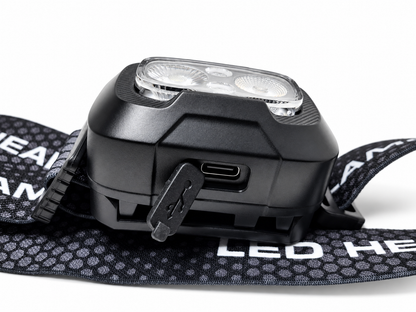 Lampe frontale LED 500 lumens rechargeable légère - 4 coloris