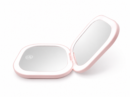 Miroir LED maquillage compact rechargeable – 3 couleurs