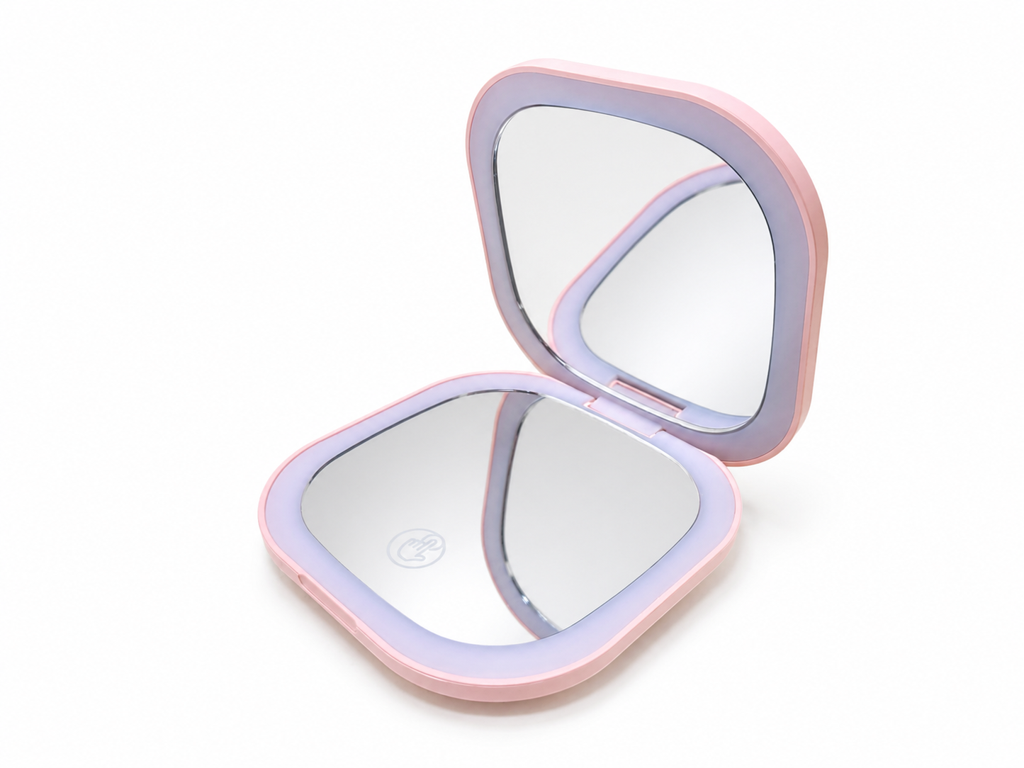 Miroir LED maquillage compact rechargeable – 3 couleurs