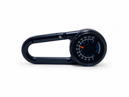 Mousqueton boussole thermomètre 3 en 1 pour randonnée