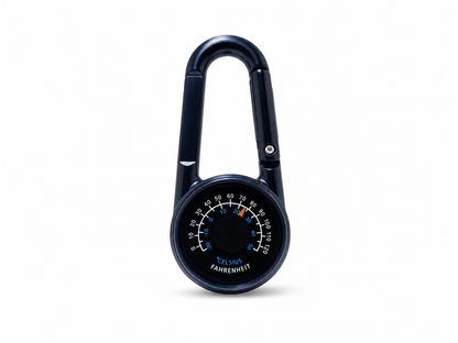 Mousqueton boussole thermomètre 3 en 1 pour randonnée