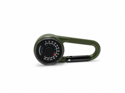 Mousqueton boussole thermomètre 3 en 1 pour randonnée