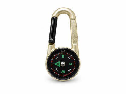 Mousqueton boussole thermomètre 3 en 1 pour randonnée