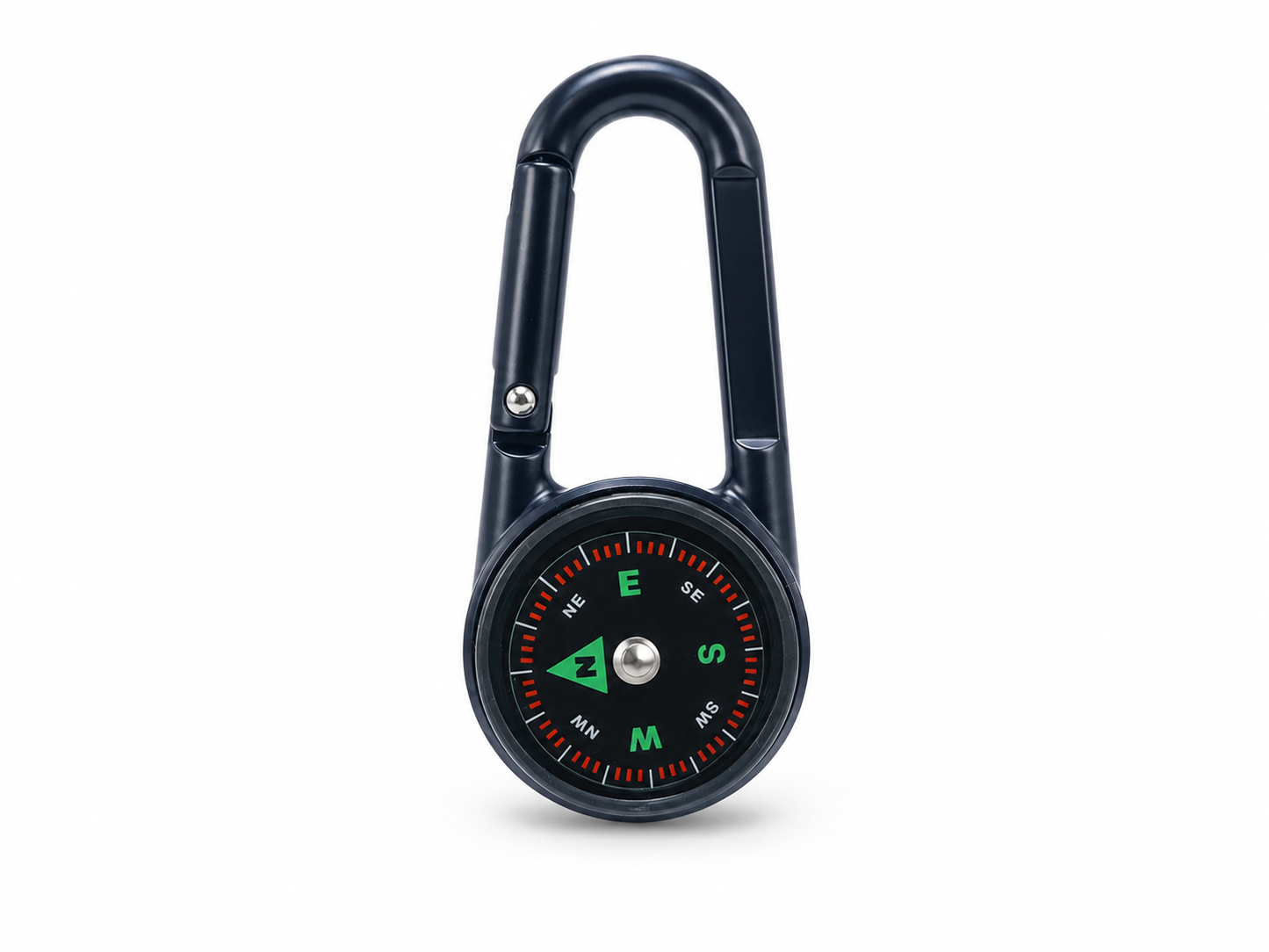Mousqueton boussole thermomètre 3 en 1 pour randonnée