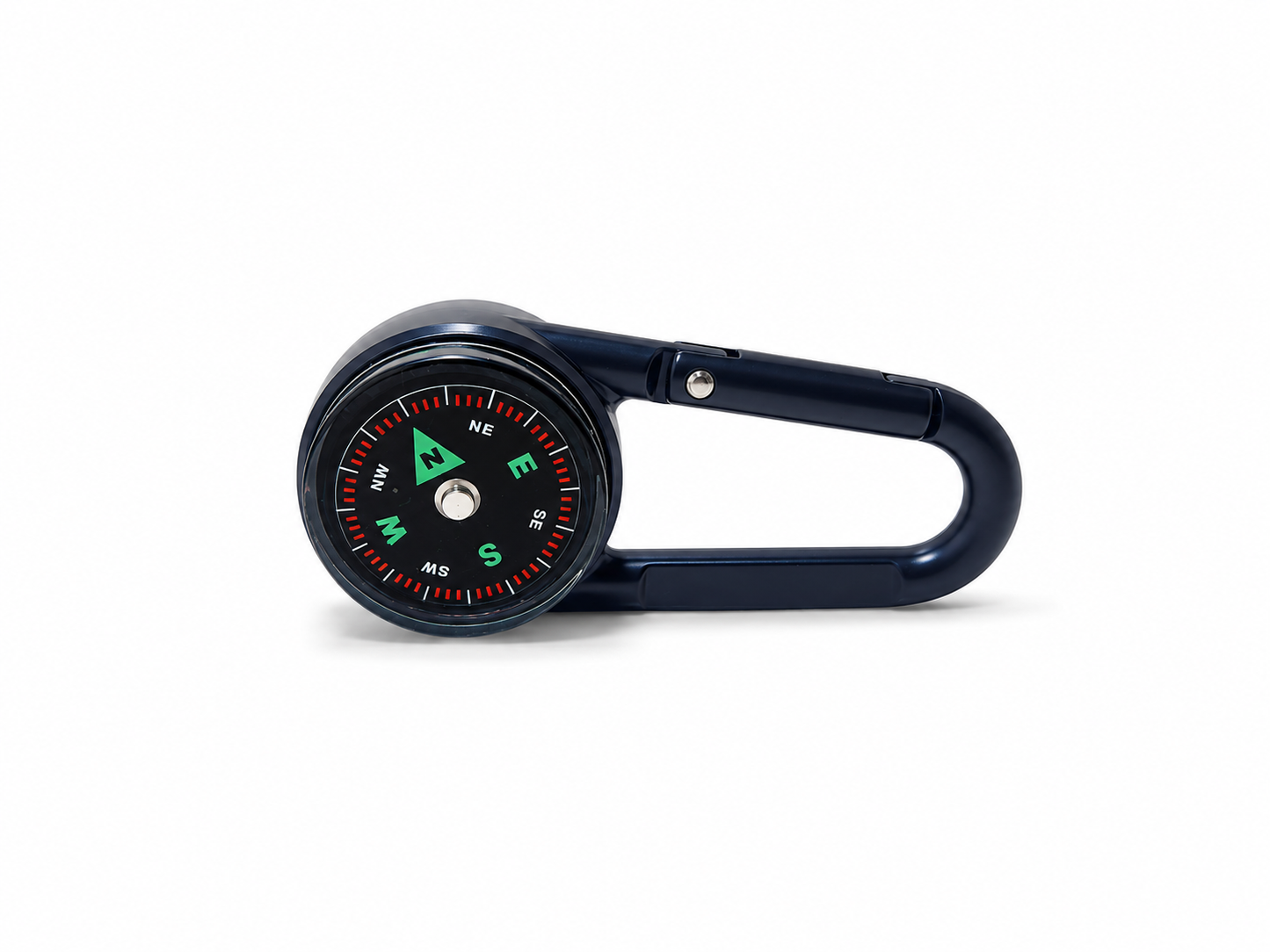 Mousqueton boussole thermomètre 3 en 1 pour randonnée