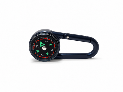 Mousqueton boussole thermomètre 3 en 1 pour randonnée