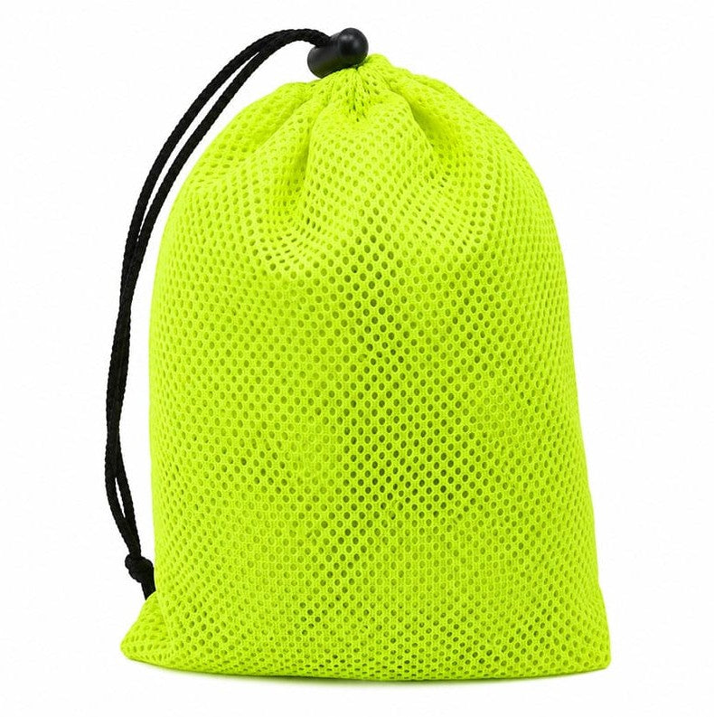 Pochette de rangement légère en mesh réfléchissant avec cordon de serrage – 17 × 20 cm