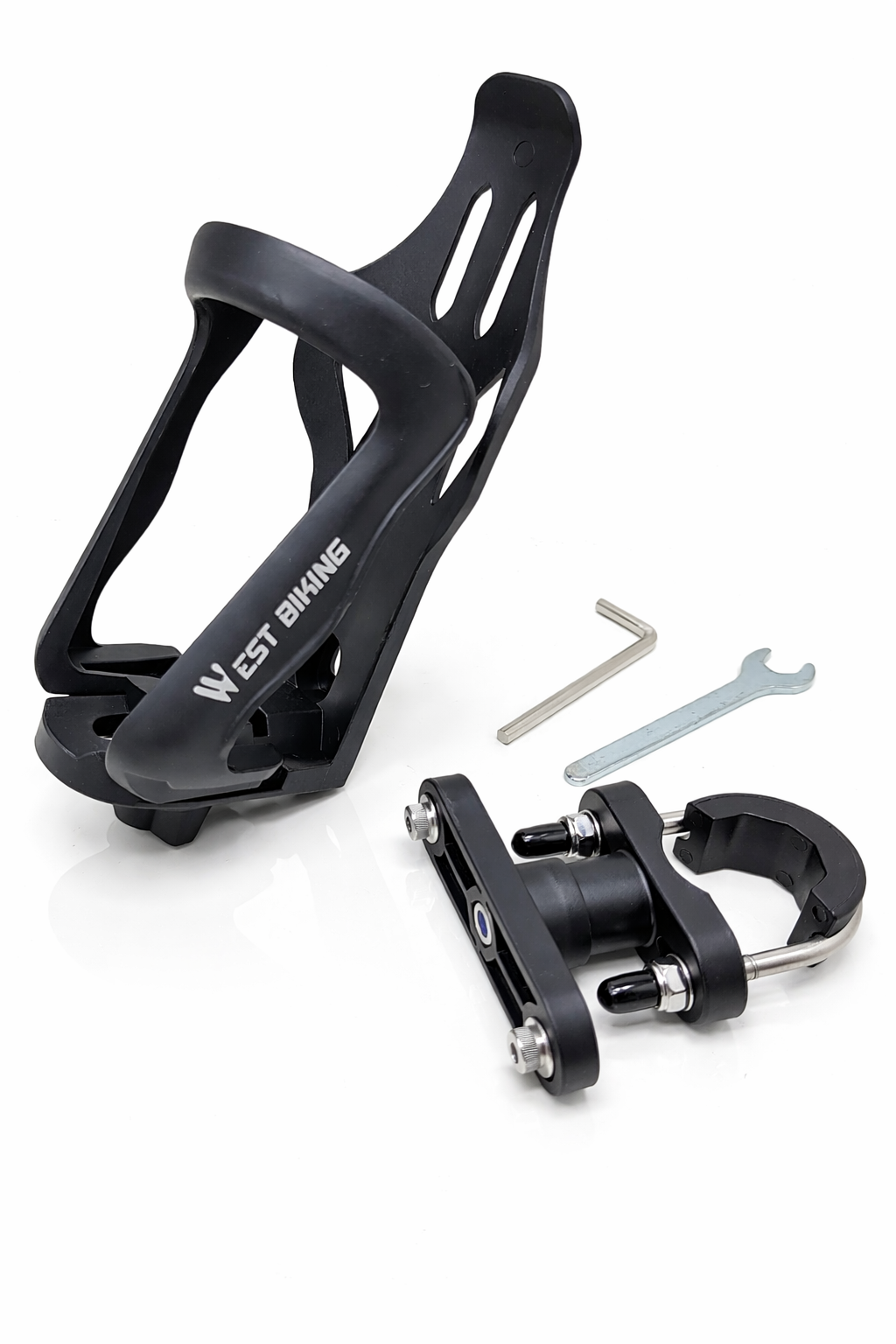Porte-bidon vélo universel noir en polycarbonate vue accessoires