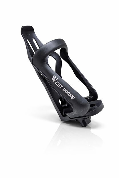 Porte-bidon vélo universel noir en polycarbonate vue de coté