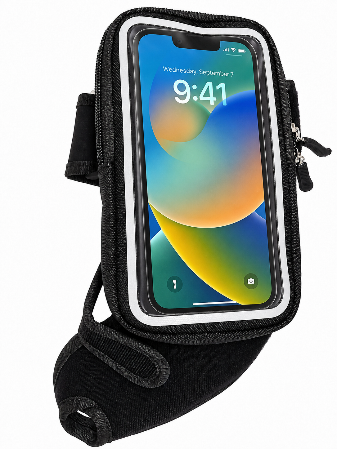 Support téléphone poignet gauche pour running et sport