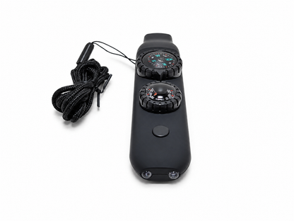 Sifflet de survie multifonction 7 en 1 – boussole, LED, loupe, miroir et thermomètre