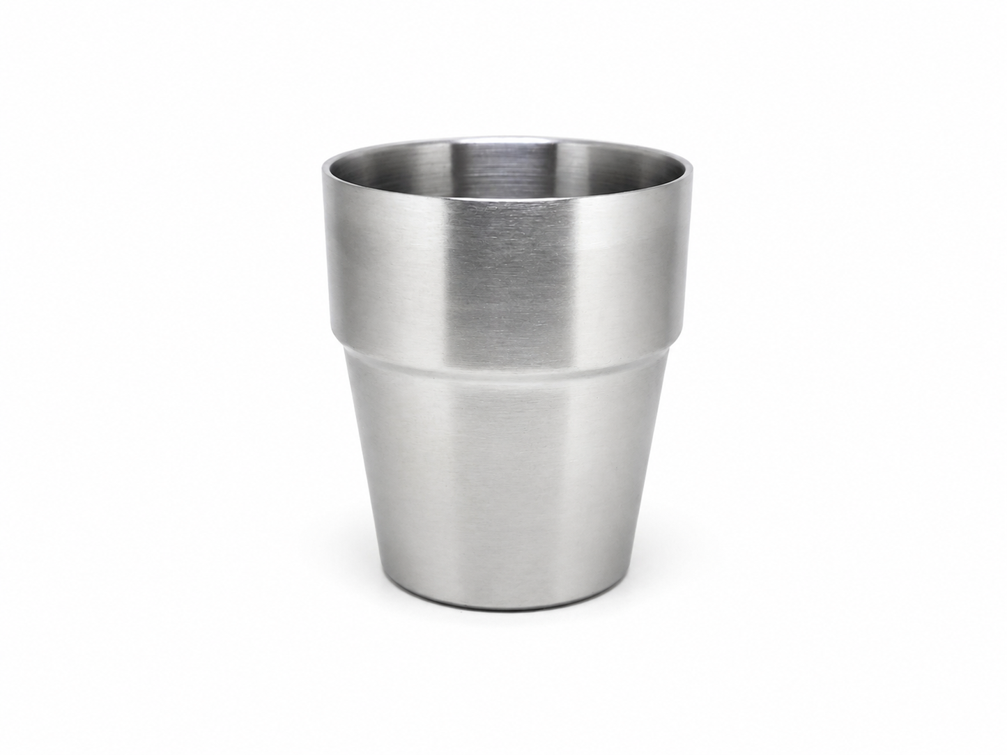 Tasse inox double paroi 300 ml – acier inoxydable 304 brossé