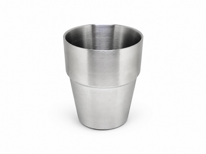 Tasse inox double paroi 300 ml – acier inoxydable 304 brossé