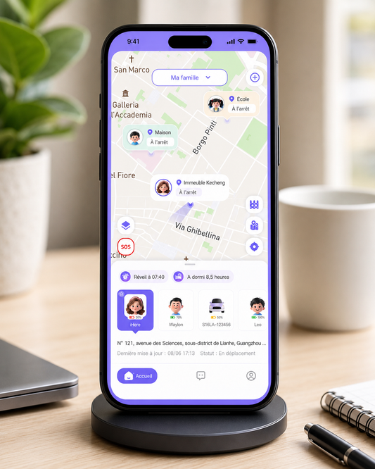 Tracker Bluetooth 5.2 iOS Android avec localisation à distance