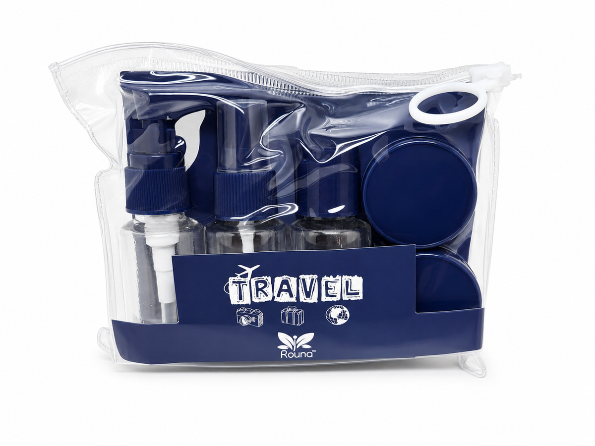Trousse de Toilette Voyage Cabine – Kit Flacons Avion