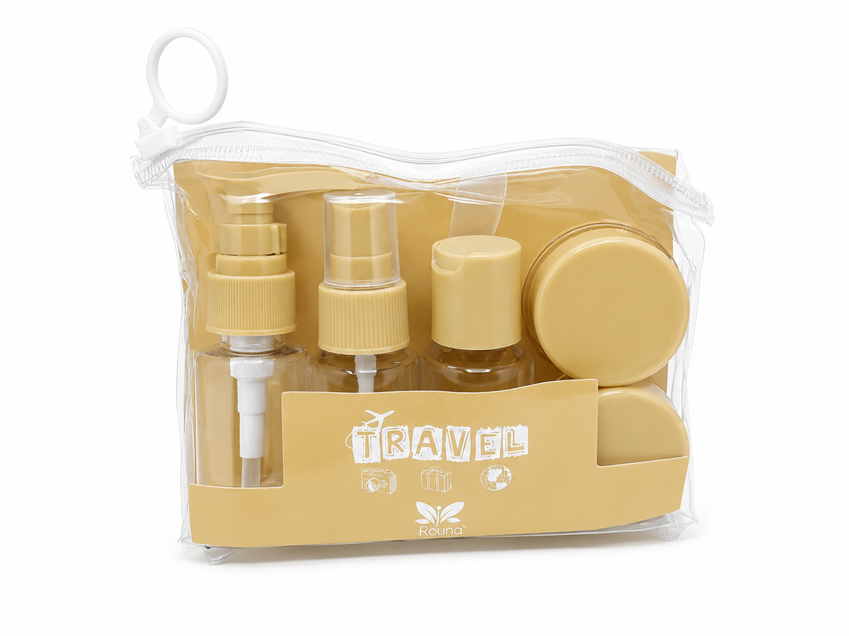 Trousse de Toilette Voyage Cabine – Kit Flacons Avion