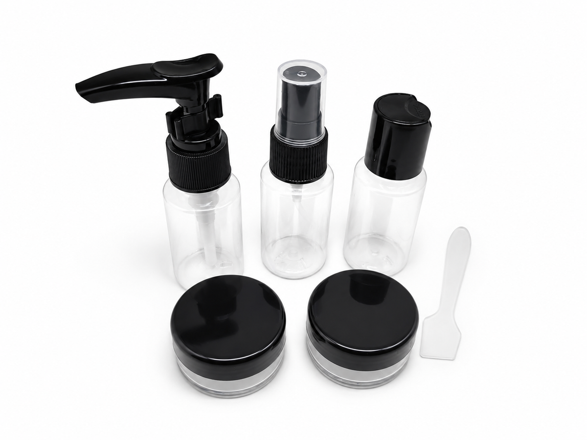 Trousse de Toilette Voyage Cabine – Kit Flacons Avion