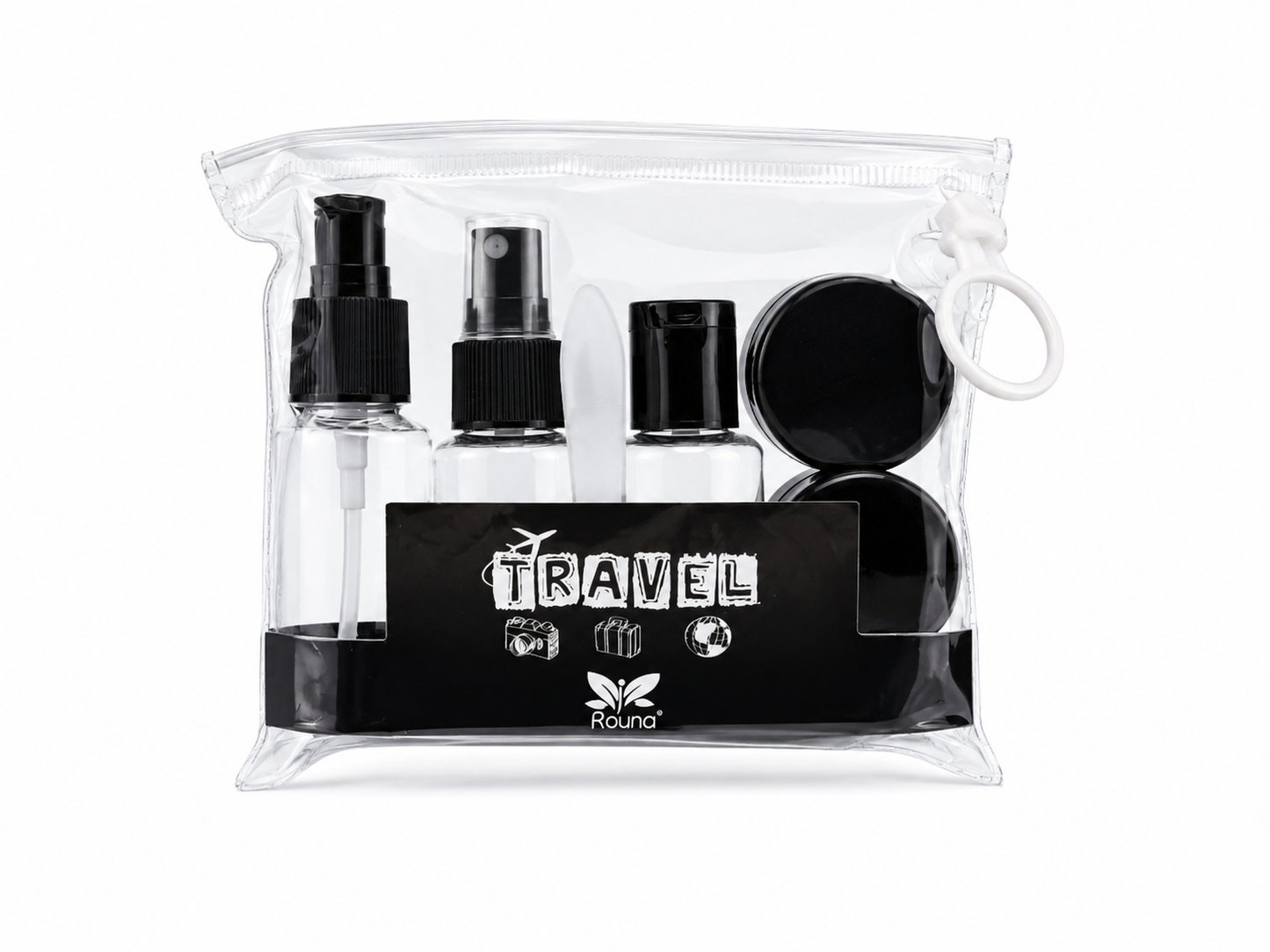 Trousse de Toilette Voyage Cabine – Kit Flacons Avion