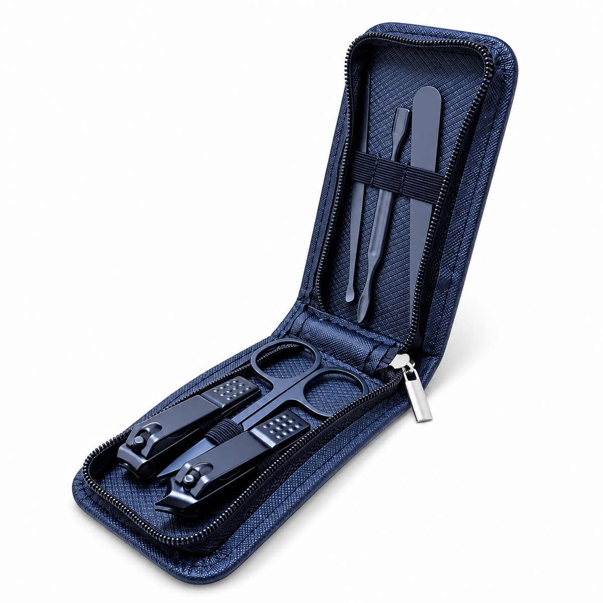 Trousse manucure 6 pièces compacte – Kit soin des ongles avec étui zippé