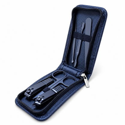 Trousse manucure 6 pièces compacte – Kit soin des ongles avec étui zippé